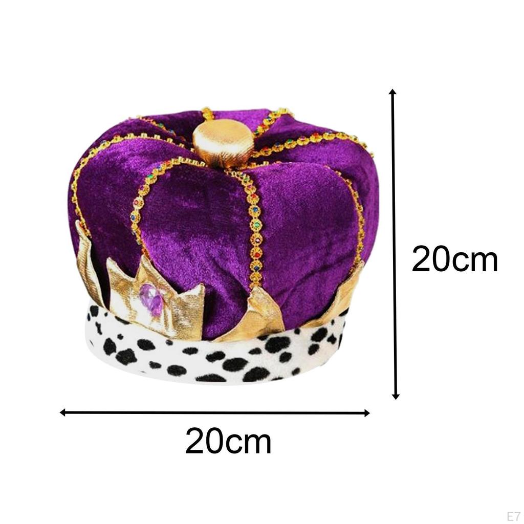 King Crown Hat Birthday Fashion Photography Props Tiaras Emperor Performance for