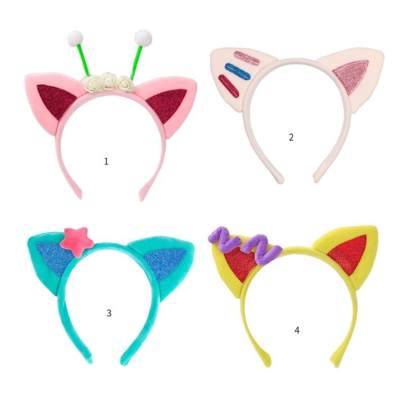 Halloween Cat Ear Hair Hoop Cute Live Broadcast Hair Holder Festival Headwear