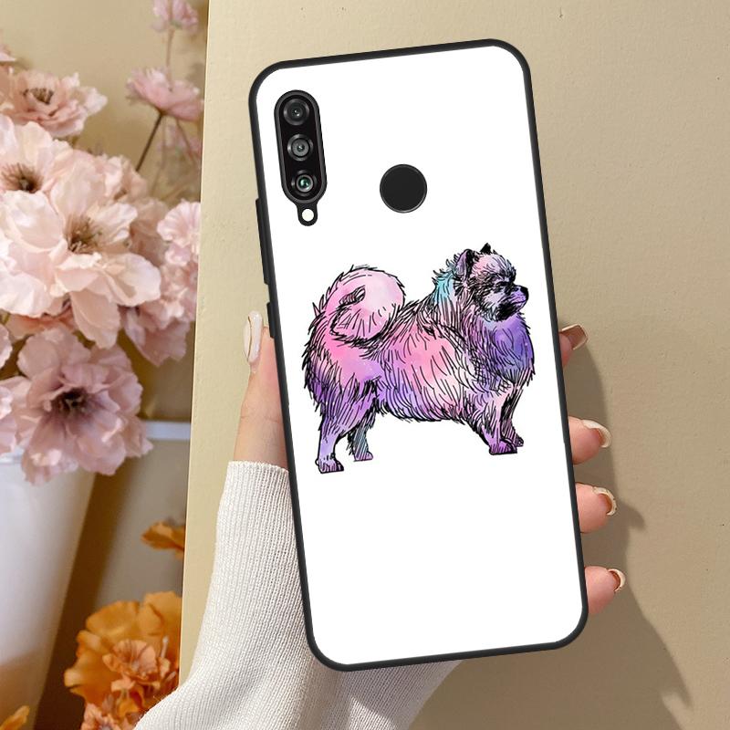 Pomeranian Dog Case For Huawei P30 Pro P50 P20 P40 Lite Nova 5T P Smart 2019 2021 Cover For Honor 50 Lite