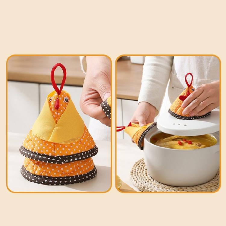 Nonslip Chicken Shaped Triangle Pot Handle Cap Heatproof Cooking Accessory Insulated Kitchen Tool Protector