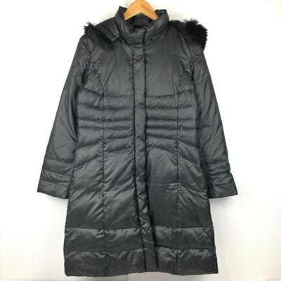 Unvie-rose Blue Fox Fur 80% Down Coat Outerwear Women’s Size 9AR M Black Fox Fur Trim(USED)