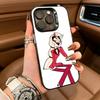 H-Hazbin C-Charlie H-Hotel  HCH For iPhone 17 16 15 14 13 12 11 Pro Max XS  17 Air Silicone Colored Silver Bumper Cover