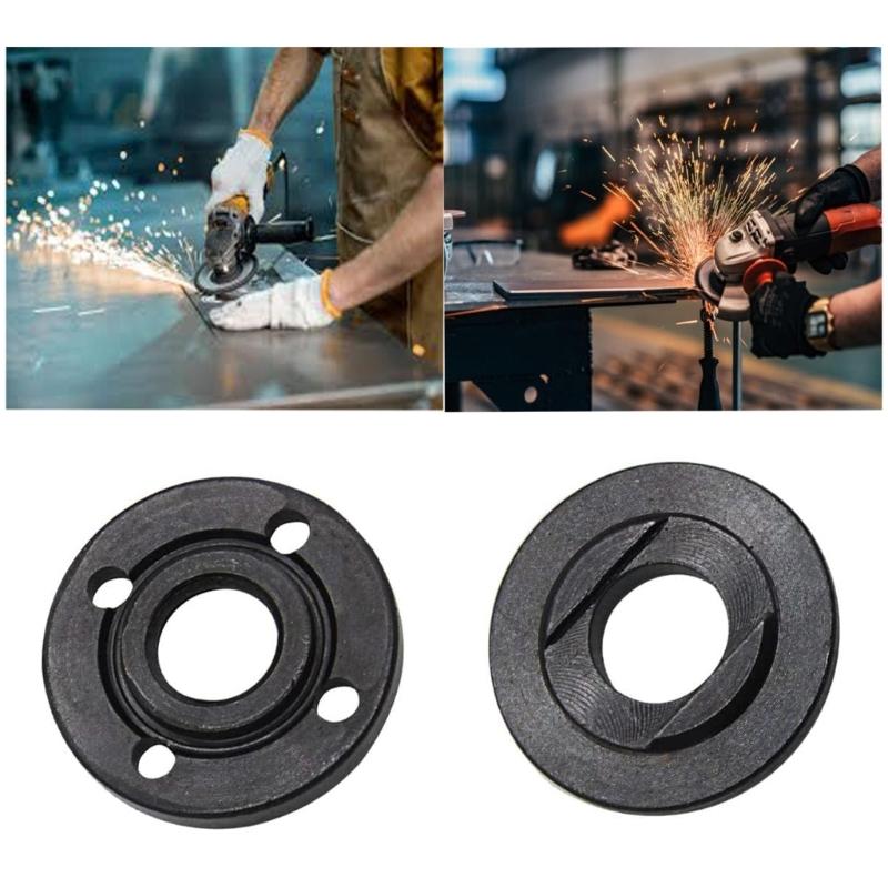Angle Grinder Flange Nut Set with Wrench High Temperature Resistant Nuts Suitable for Efficient Polishing and Cutting