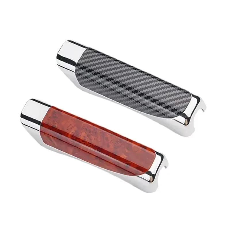 Universal Car Handbrake Cover Carbon Fiber Auto Handbrake Grips Protector Interior Hand Brake Decoration Accessories