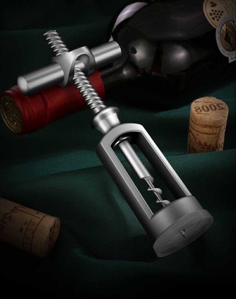 Zinc Alloy Red Wine Corkscrew Bottle Opener