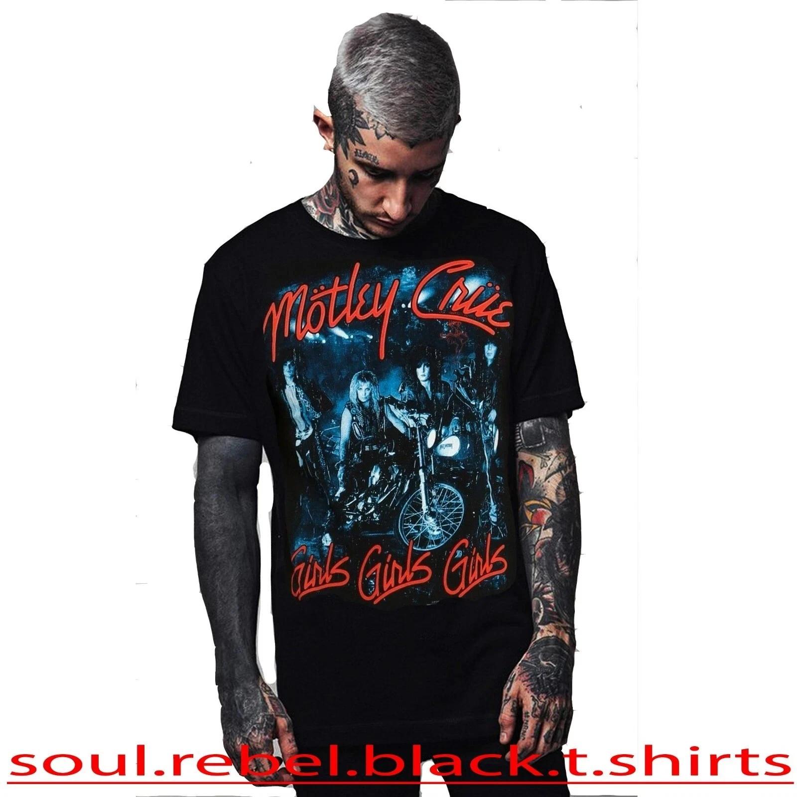 MOTLEY CRUE GIRLS GIRLS CLASSIC ROCK T-Shirt Punk Rock XS