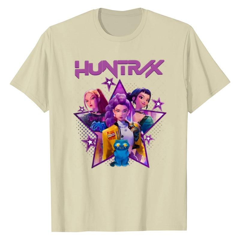 LUXEON Kpop Demon Hunters T Shirt Short SleeveT-shirt Cute Harajuku T Shirt