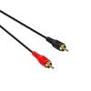 Durability 6.35mm TRS to 2RCA Adapter Cable 2RCA Male Stereo Audios Adapter for High Fidelitys Sound Systems Speakers