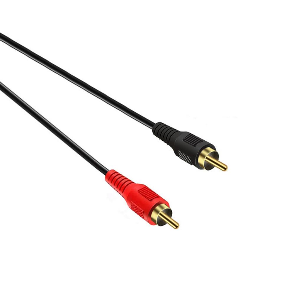 Durability 6.35mm TRS to 2RCA Adapter Cable 2RCA Male Stereo Audios Adapter for High Fidelitys Sound Systems Speakers