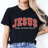 Neues Harajuku Lustiges Jesus T-Shirt Mode Damen Shirt Der Weg Die Wahrheit Das Leben Oberteile Kurzarm T-Shirt Damen Lässiges Tee Top