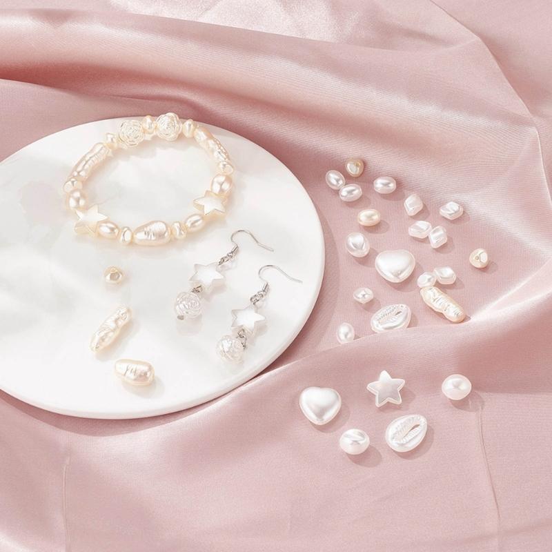 Faux Pearls Irregular Shape Loose Beads ABS Imitation Pearl for Jewelry Making DIY Necklace Bracelet Craft Needlework
