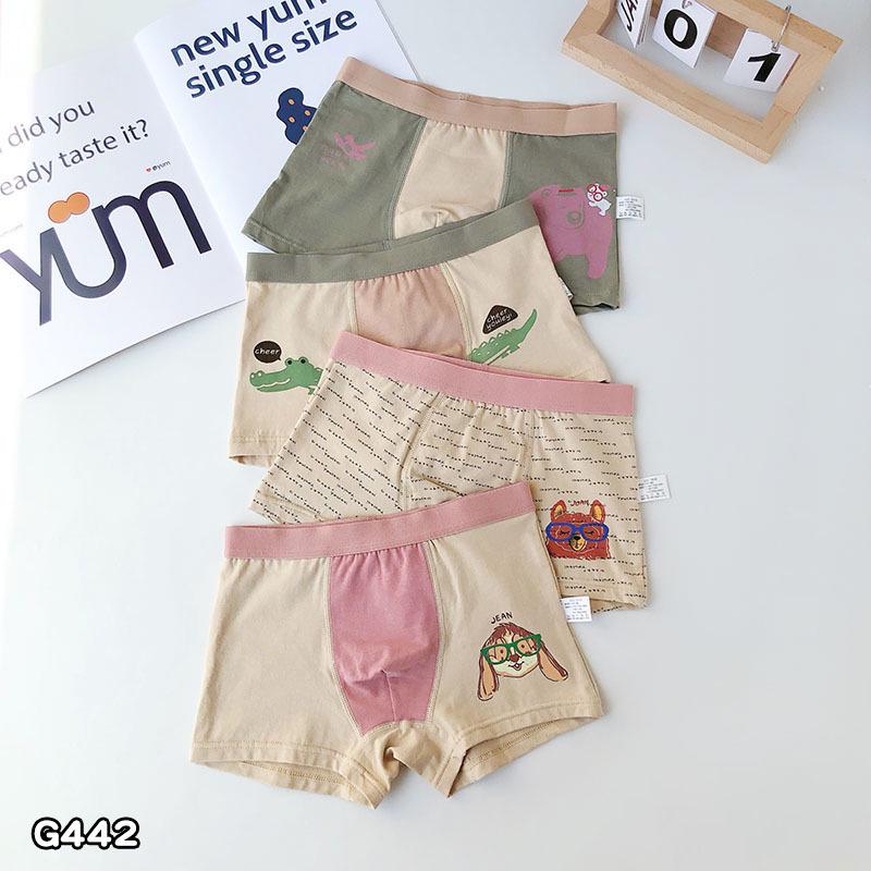 Children's Summer Cotton Boxer Briefs (Class A) for Boys Aged 9-12 - No Pinch Design.