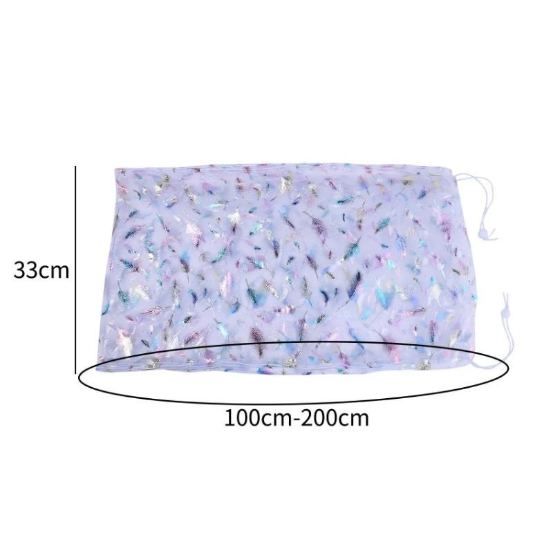 Universal Bird Cage Cover Bird Cage Mesh Net Elastic Birdcage Cover Soft Bird Seed Guard Skirt