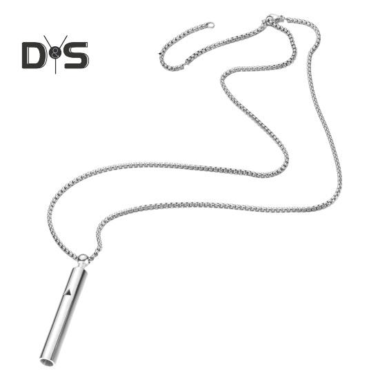 

Дыхательное ожерелье для снятия тревоги, средство для снятия стресса, успокоения, расслабления, медитации, внутреннего покоя, дыхательный кулон для женщин, мужчин, подростков серебряный