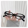Anti-Blue Light Women'S Retro Small Oval Glasses Trend Thin Flat Glasses Glasses Frame Hair