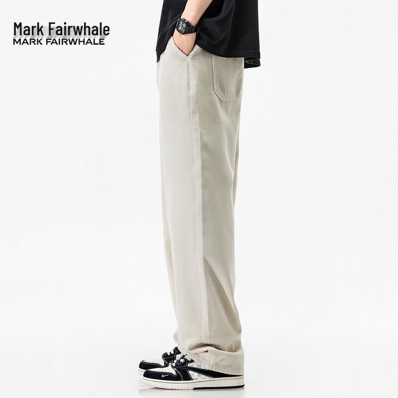 Mark Fairwhale Men's Loose Straight-Leg Cotton Jeans