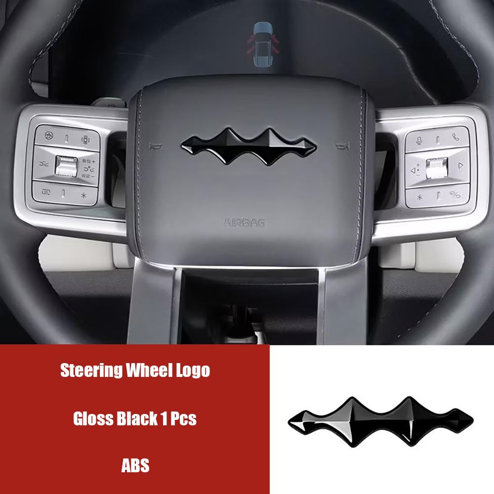 For BYD Leopard 8 Car Logo Decoration Stickers Blackened Front And Rear Logos Front And Rear Logos Modified Car Accessories