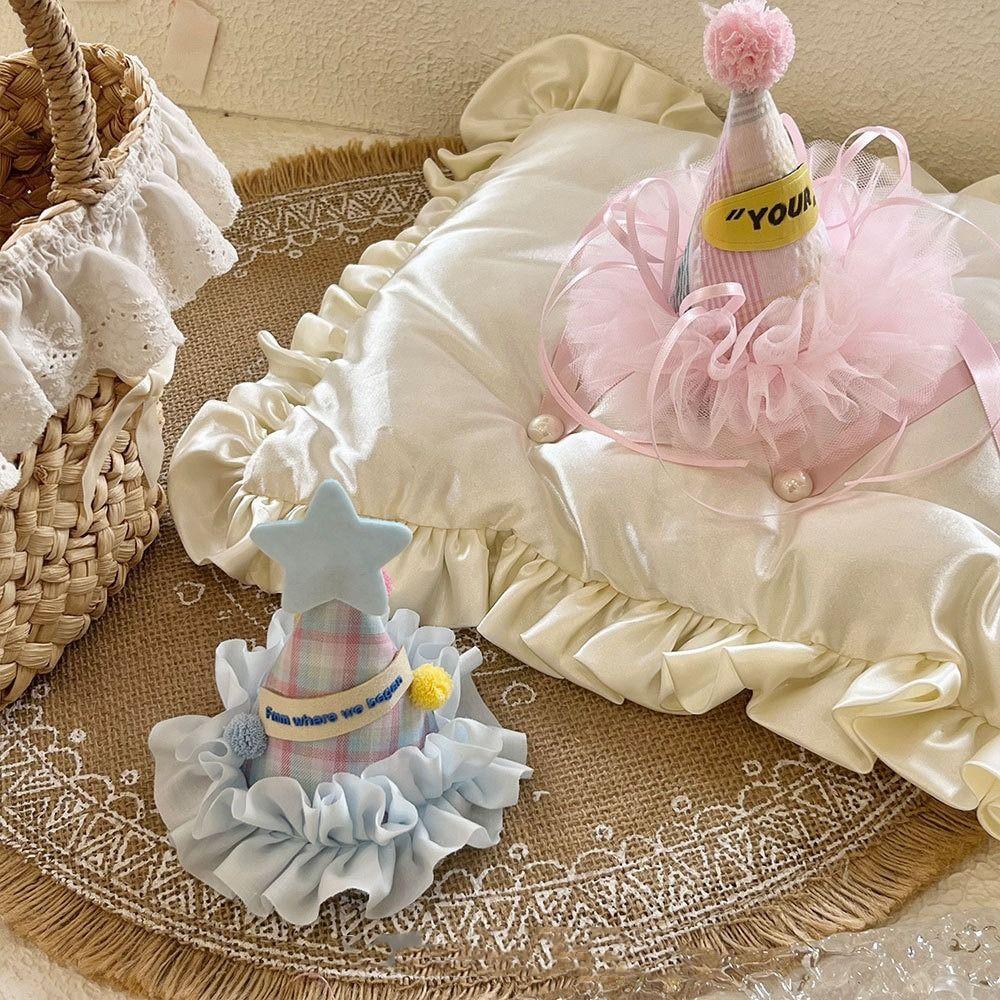 Embroidery Birthday Crown Sequin Birthday Cap Lovely Birthday Hat Hairpin  Girls