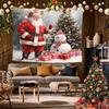 Santa Claus Christmas Tapestry Background Cloth Hanging Cloth Bedroom Bedside Decorative Wall Cloth Rental Dormitory Tapestry