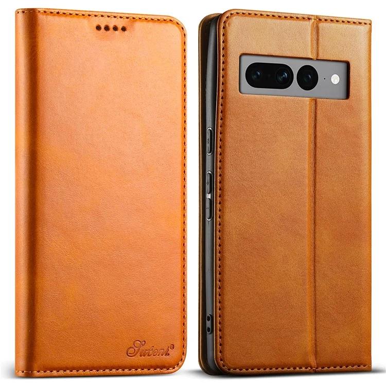 

SUTENI For Google Pixel 7 Pro 5G Magnetic Closing Leather Case Fall Proof Phone Cover