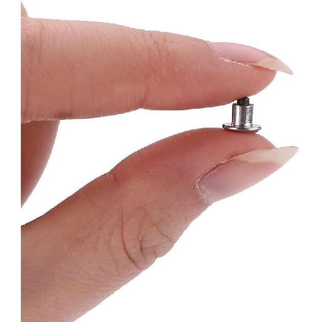 Qiilu Reifenschraube, 100 Stück 6,5 mm / 0,26" Radreifen-Schraubstollen Schneereifen-Spikes für Fahrrad Auto Motorrad ATV Schuhe