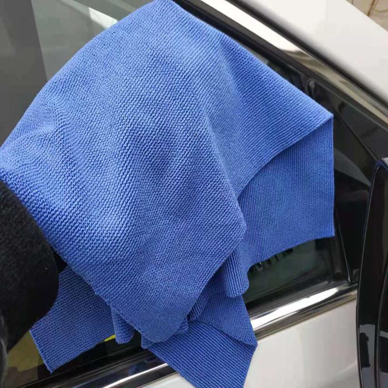 Large Pearl Fiber Microfiber Car Wash Towel - Double-Sided, Absorbent, Warp Knitted Cleaning Cloth