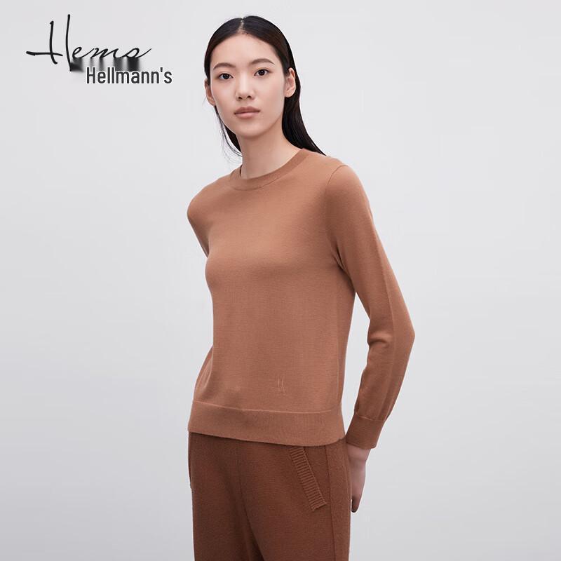 

Women s Low Round Neck Long Sleeve Cashmere Sweater L