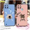 Silicone Couple Phone Case For OPPO Realme C21Y/C25Y Anti-dust Dirt-resistant Back Cover Waterproof Cute Full Wrap TPU