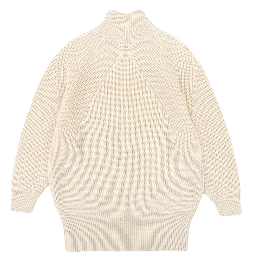 BATONER Signature Turtleneck Knit Top for Women In Excellent Condition, Ivory 1 BN-23FL-024 Tops 1 IvoryUsed