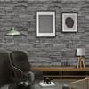 Stone Peel and Stick Wallpaper,Removable Contact Paper,Self Adhesive Paper,3D Faux Textured Stone Wall Look,Rustic Brick Papers