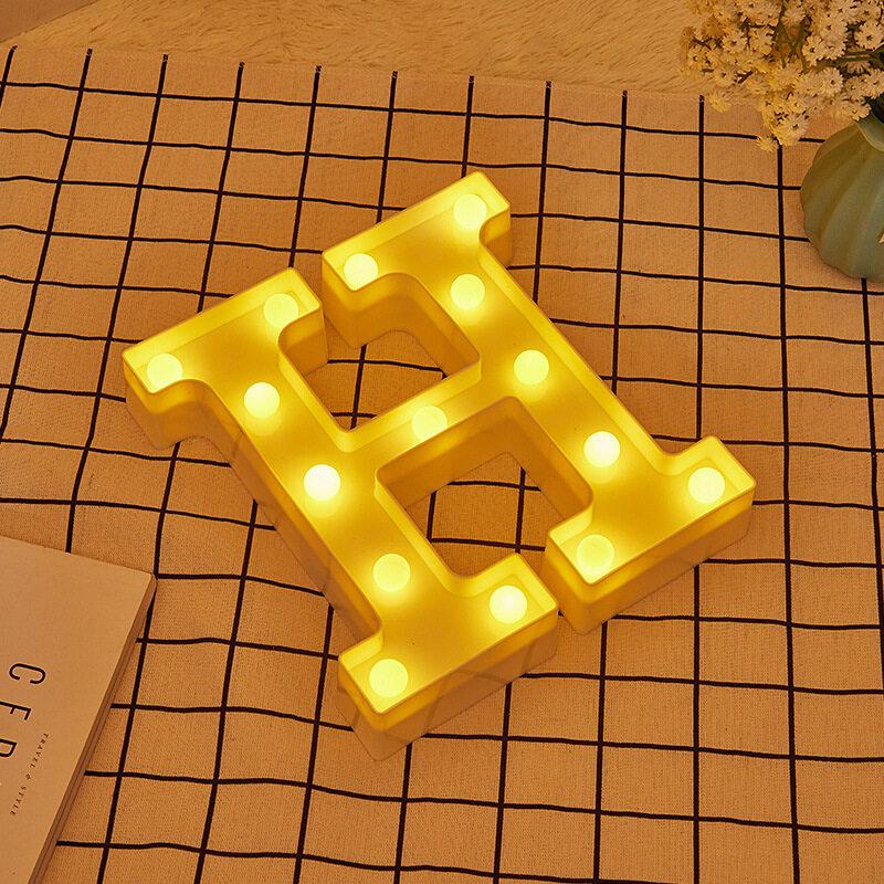 26 Luminous Alphabet Letter LED Night Lights Ambience Battery Light Letters Lamp Christmas Wedding Birthday Party Decoration