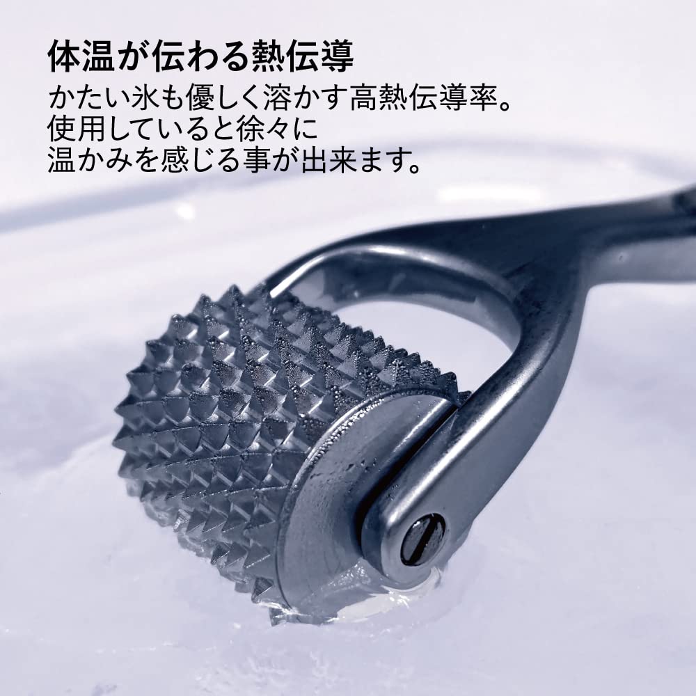 Alphax Massage Roller, Scalp Massage, Head Spa, Heat Conduction Scalp Roller, Black