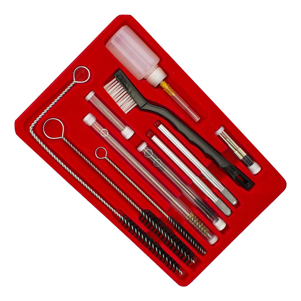 23Pcs Paint Spray Guns Cleaning Maintenance Brush Kit Cleaner Mini Brushes and Needles for Airbrush Nozzles Repair Tool