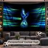 Tapeçaria de Pendurar na Parede Nome Personalizado Padrão Tottenham Hotspur FC Tecido Impresso Personalizado Decoração de Parede