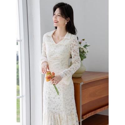 Mokana Women's Long-Sleeve A-Line Midi Dress F2W41556