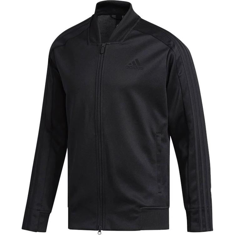 Adidas Sports Lifestyle Series Stand Collar Fashion Breathable Jacket Men Jacket Black BR3279