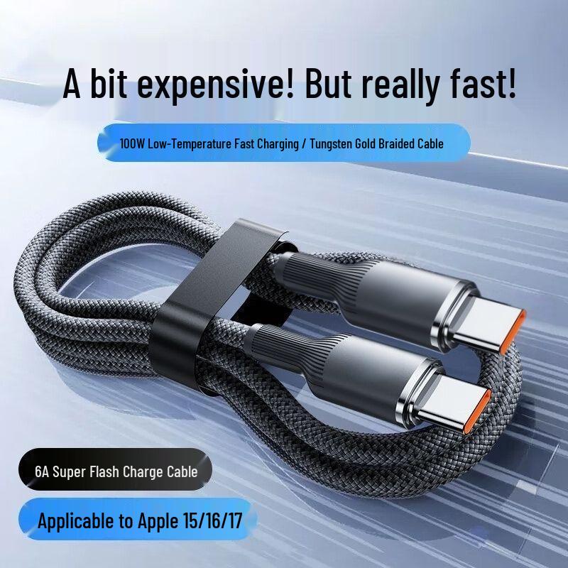 Type-C Fast Charging Cable Compatible with Apple 15, Huawei, Xiaomi, OPPO Phones, Tablets, iPads, Car Chargers