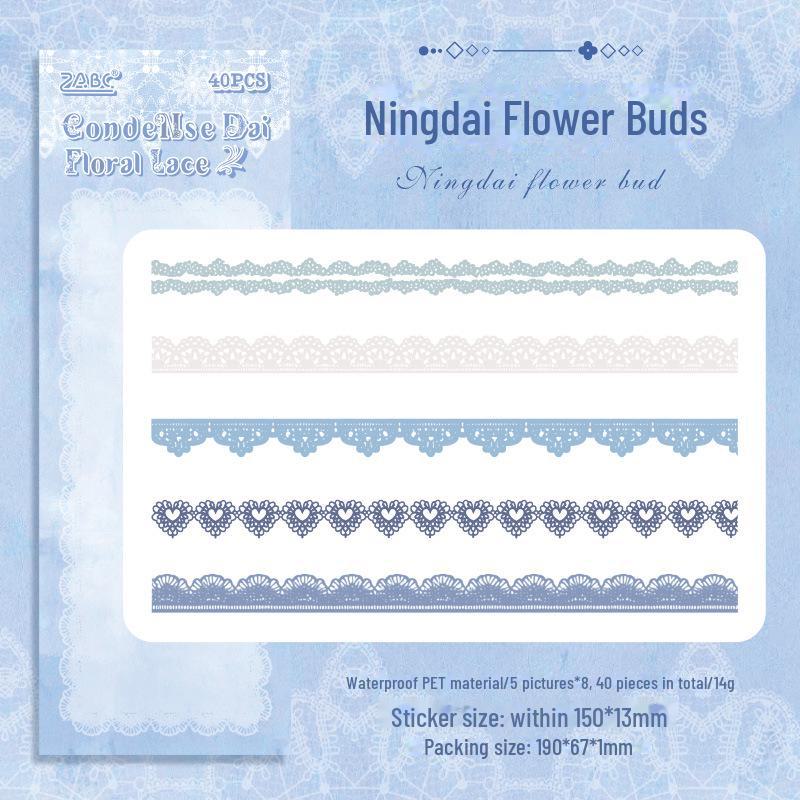 

Набор наклеек Yuezhen Creative Floral Lace – Премиальные наклейки для справочника домашних животных