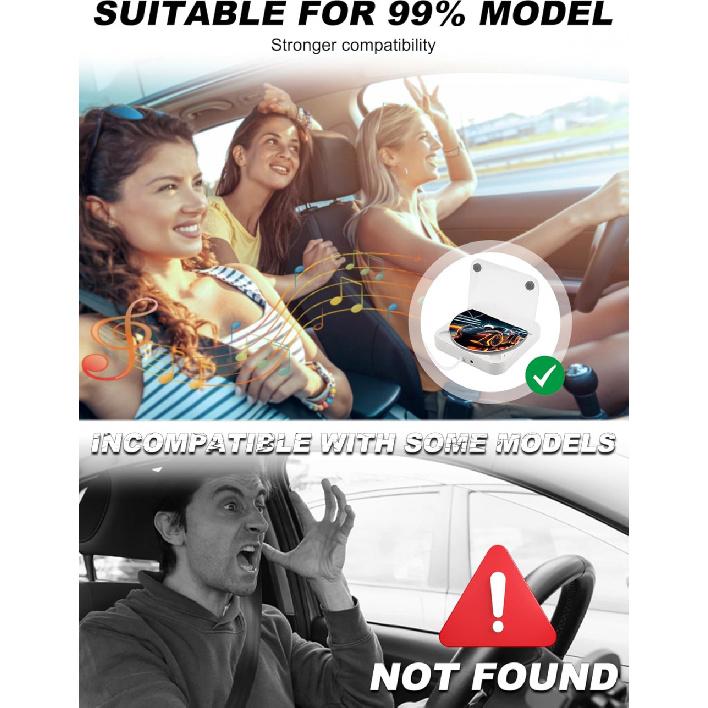 External Portable CD Player for Car - Car CD Player with USB Port AUX Port, Universal USB CD Player for Car, Laptop, TV, Computer