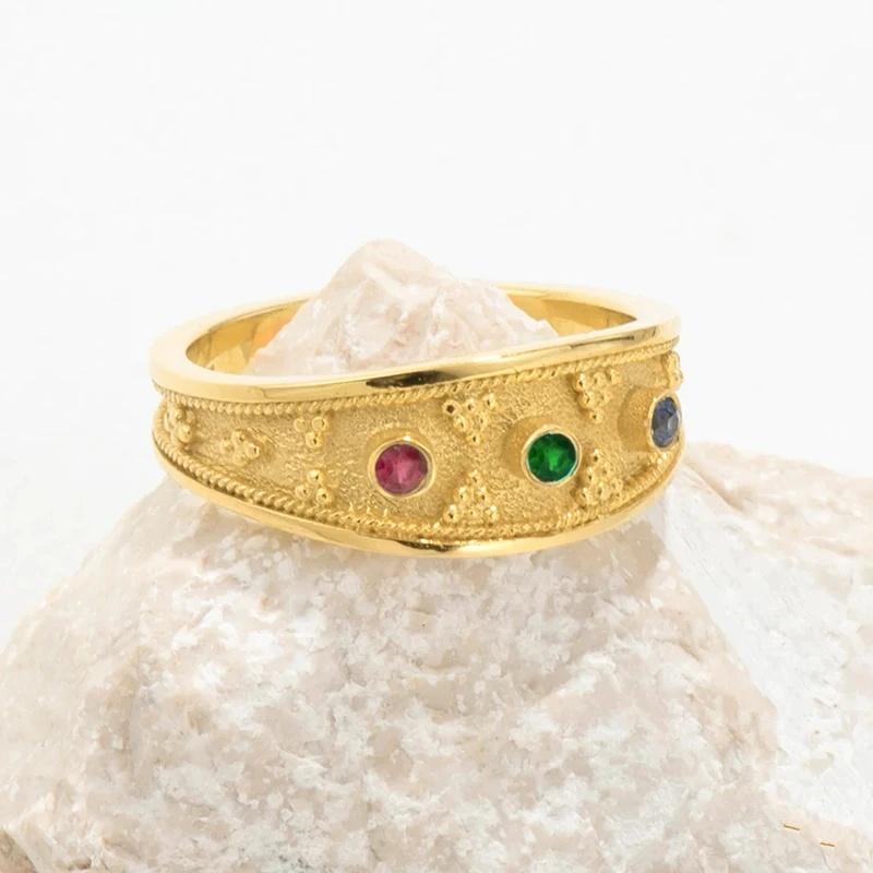 

CAOSHI Fashion Wedding Women Band Ring with Geometric Cubic Zirconia Trendy Gold Color Exquisite Engagement Accessories Jewelry 6