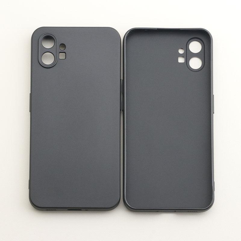 TPU Matný Černý Ochranný Kryt proti Pádům pro Mobilní Telefon Nothing Phone 1