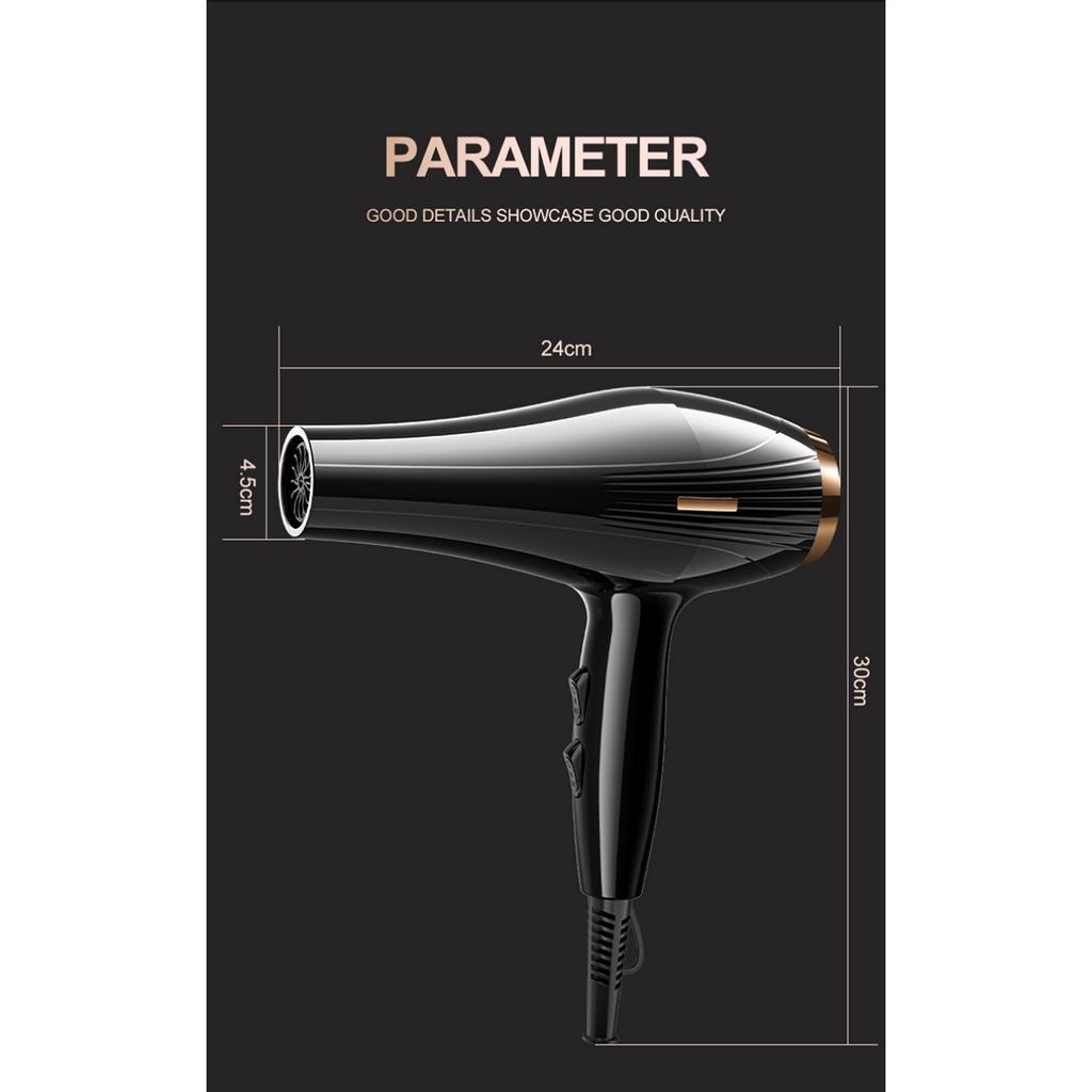 Professioneller Hochgeschwindigkeits-Haartrockner, Ionenföhn mit konstanter Temperatur & doppelter Kalt-/Heißluft, schnell trocknender Salon-Qualität für den Heimgebrauch, Haarstyler