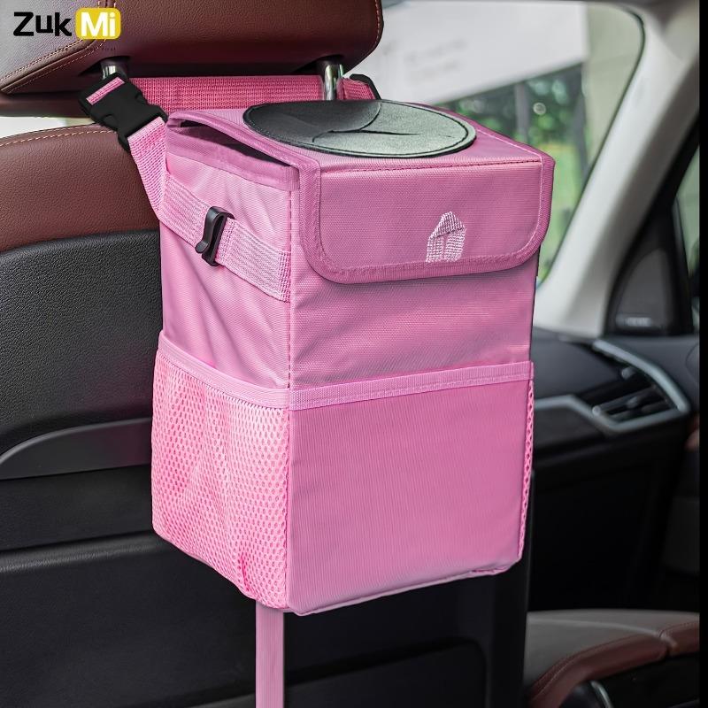 Car-Mounted Waterproof Folding Garbage Bin, Fruit and Leather Box, Creative Backrest Storage Box for Cars