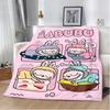 Niedliche Cartoon Labubu Gedruckte Decke Picknickdecken Warme Decke Weiche und Bequeme Decke Zuhause Reise Geburtstagsgeschenk