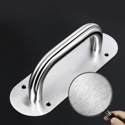 Safety Door Door Plate Handle Stainless Steel Furniture Handle Heavy Duty Barn Door Pull Thick Mounting Accessories