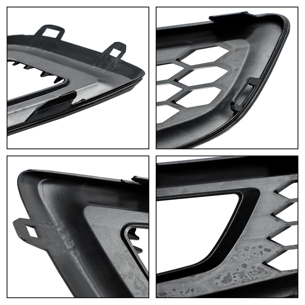 2PCS Front Bumper Fog Light Lamp Cover Bezel Grille Fit Ford Focus 2015-2018