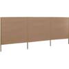VidaXL Room Divider 3 Panels Fabric 400 X 120 Cm Taupe