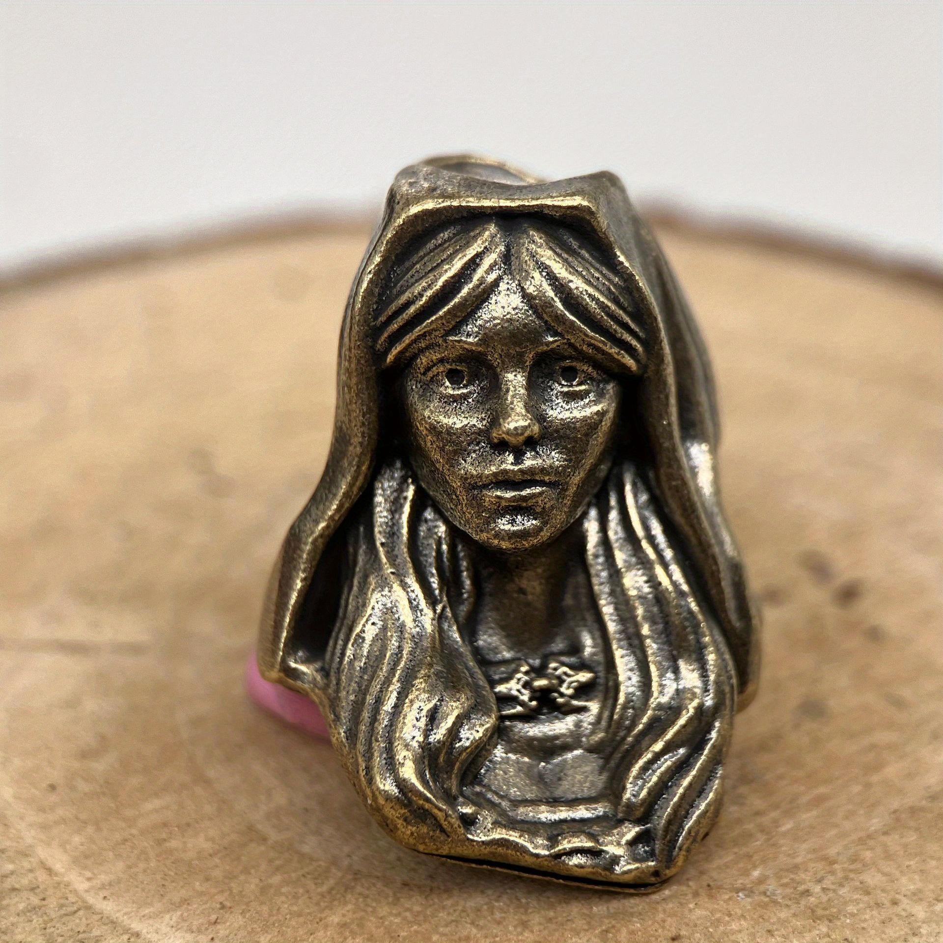 

Богоматерь Монахиня Латунные Бусины для Ножа EDC DIY Плетеные Браслеты Брелок Подвеска Аксессуары Мужские Инструмент для Улицы Подвески Шармы 1pc