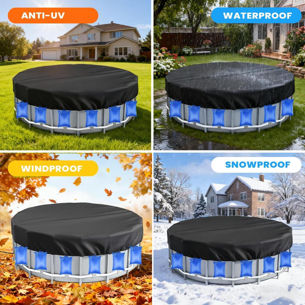 Pool Weights Heavy Duty Leak-Proof Spa Accessories 10 Pieces Anti-freezing Hot Tub Weight Bags For Hot Tub Storm Daily Home