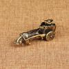 Retro Ornament Bull Pull Vehicle Figurines Pure Copper Chinese Folk Feng Shui Crafts Home Decoration Accessories Bring Good Luck